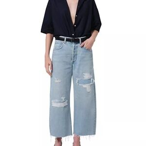 Citizens Of Humanity Ayla High Rise Raw Hem Crop Jeans in Vaquero NWT Size 29